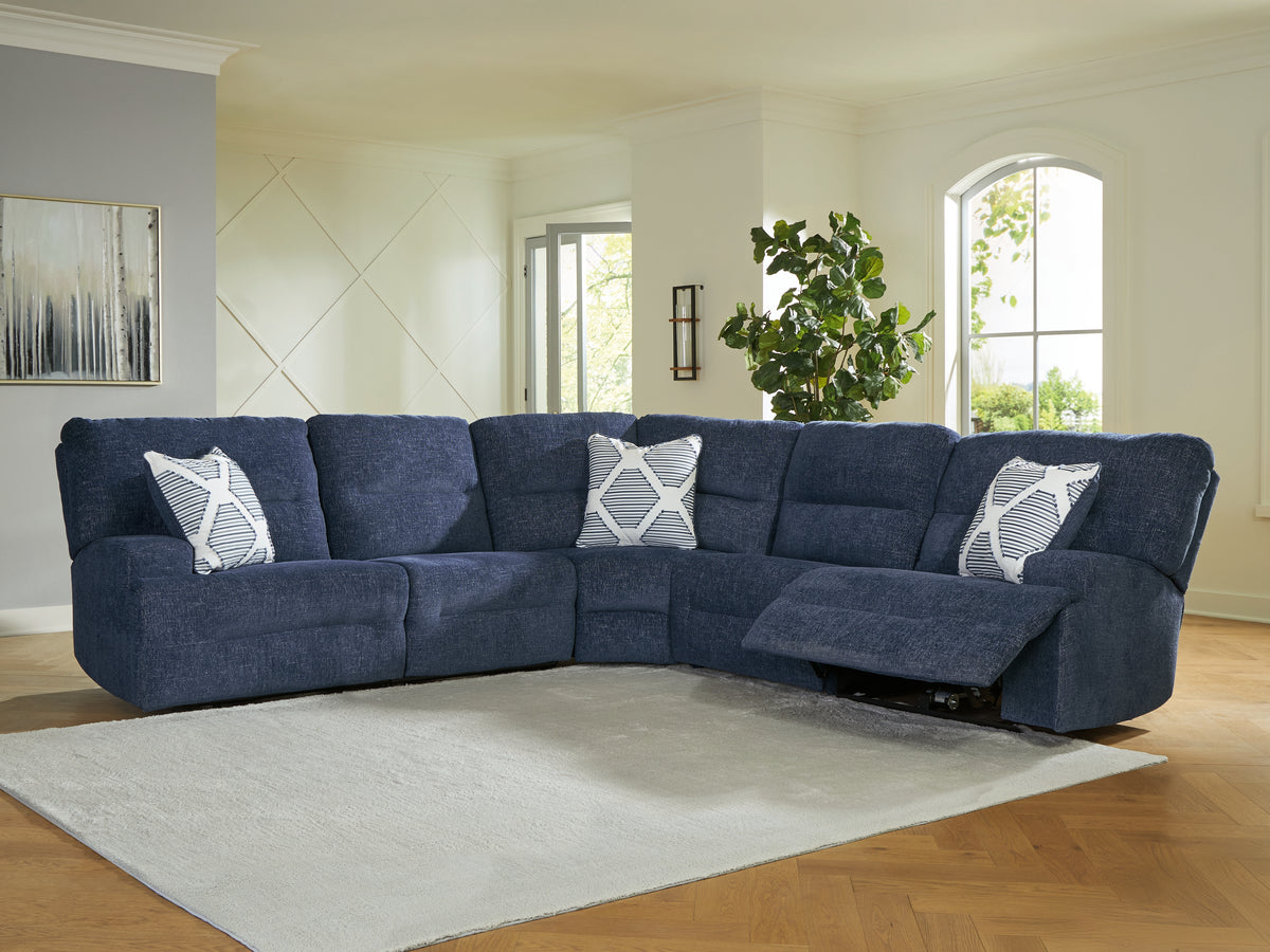 Orleans Furniture - Ashley Furniture - Acklen Place Sectional - 2-Piece Power Reclining Sectional / Navy - 93607S16