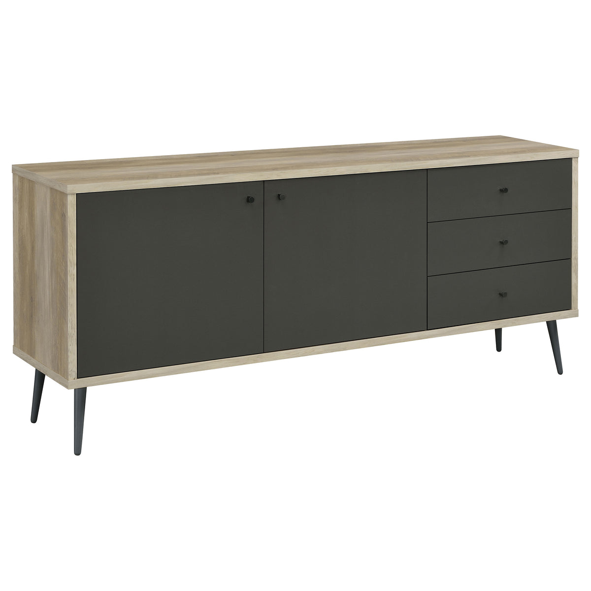 Orleans Furniture - Coaster - Maeve 2-door Engineered Wood Cabinet Antique Pine and Grey - 950352