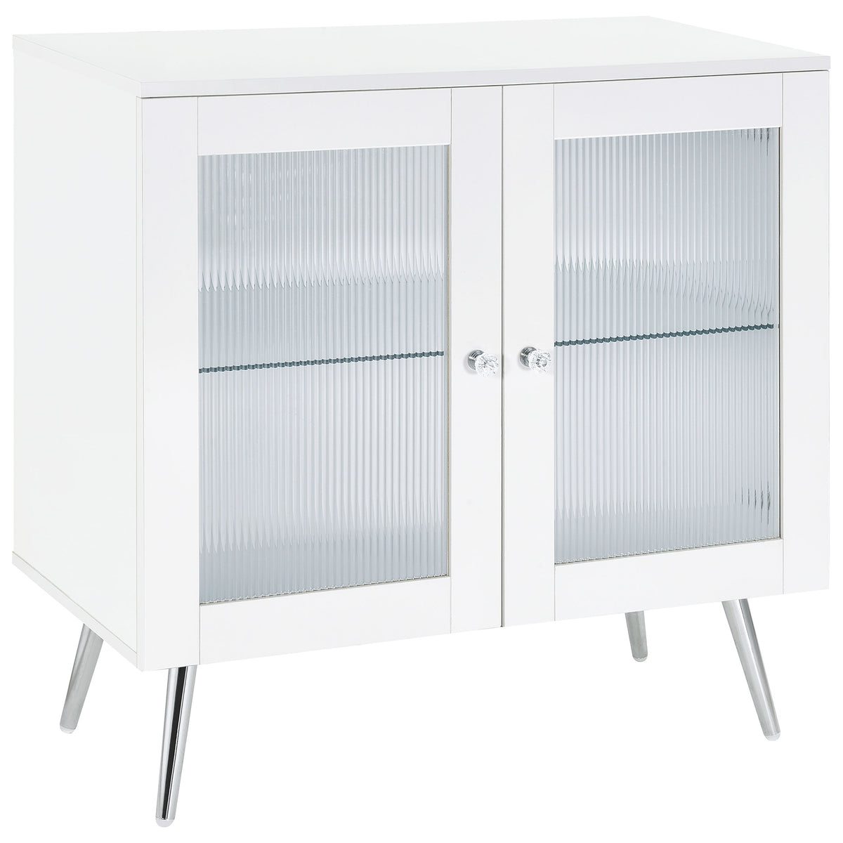 Orleans Furniture - Coaster - Nieta 2-door Engineered Wood Accent Cabinet White High Gloss - 950396