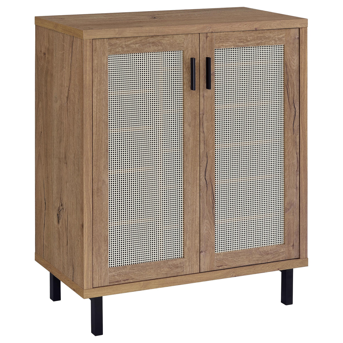 Orleans Furniture - Coaster - Teller 2-door Shoe Storage Cabinet Natural Oak - 950421