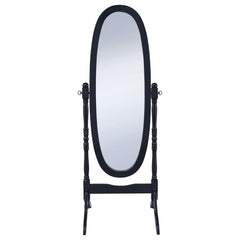 Foyet Wood Adjustable Full Length Cheval Mirror Black