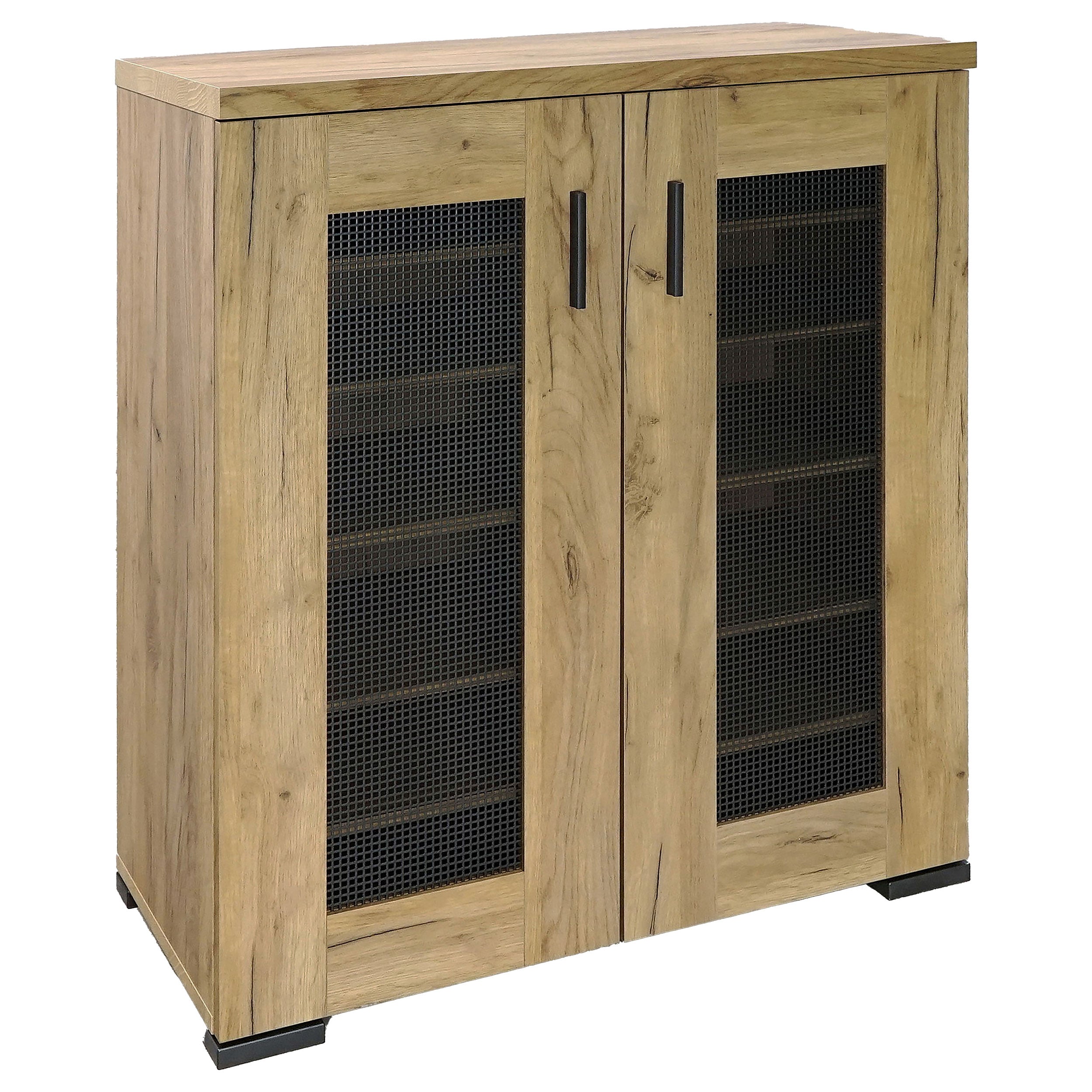 Orleans Furniture - Coaster - Bristol 6-shelf Engineered Wood Shoe Cabinet Golden Oak - 951107