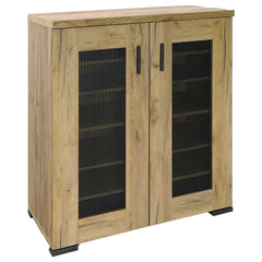 Orleans Furniture - Coaster - Bristol 6-shelf Engineered Wood Shoe Cabinet Golden Oak - 951107