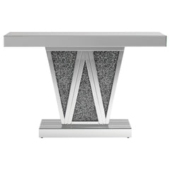 Orleans Furniture - Coaster - Crocus Rectangular Mirrored Entryway Console Table Silver - 951786