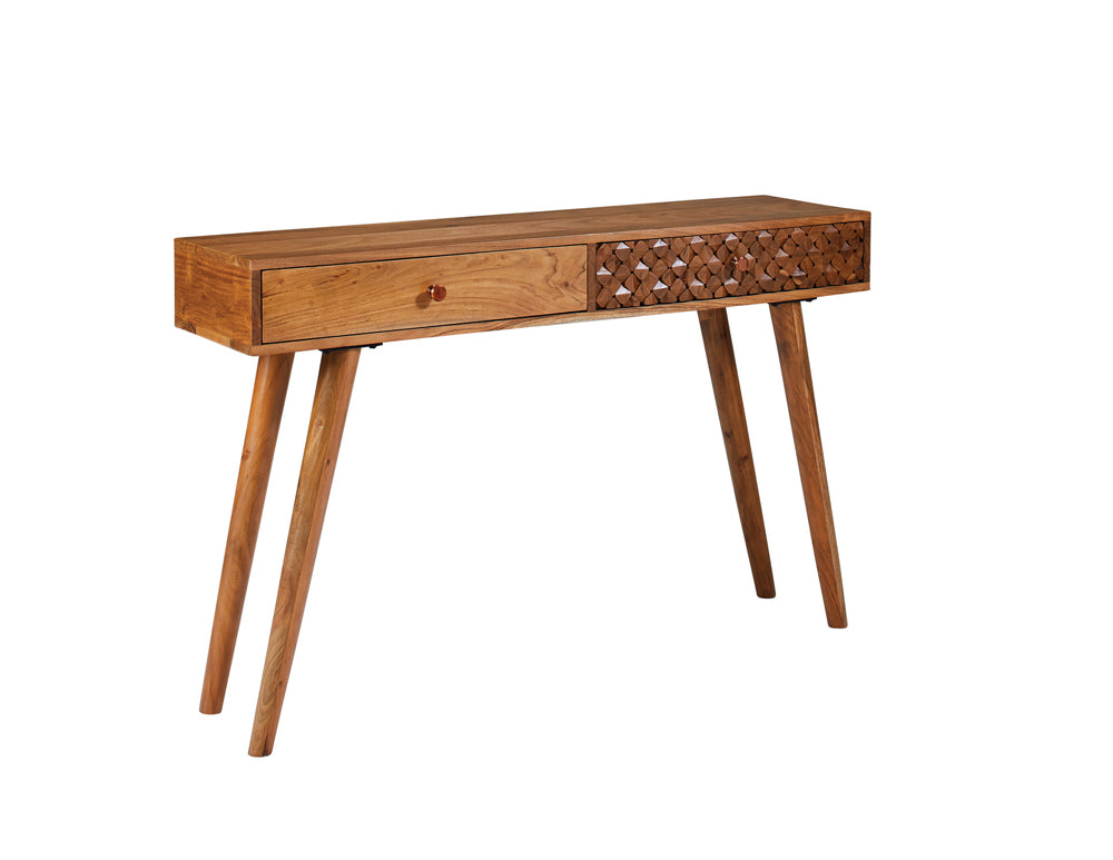 Orleans Furniture - Coaster - Lotus 2-drawer Wood Entryway Console Table Natural Brown - 951790