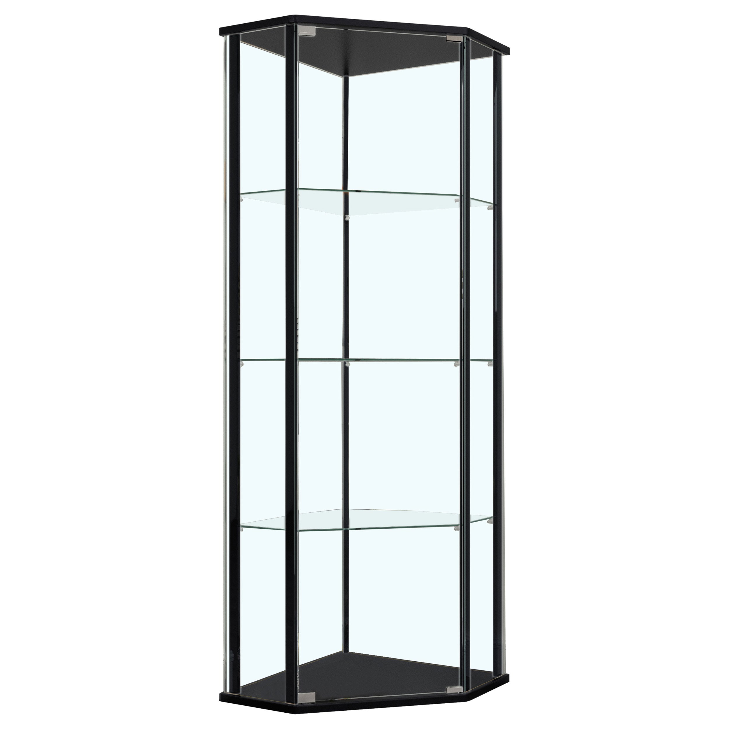 Orleans Furniture - Coaster - Zenobia 4-shelf Curio Cabinet Display Case Black - 953234