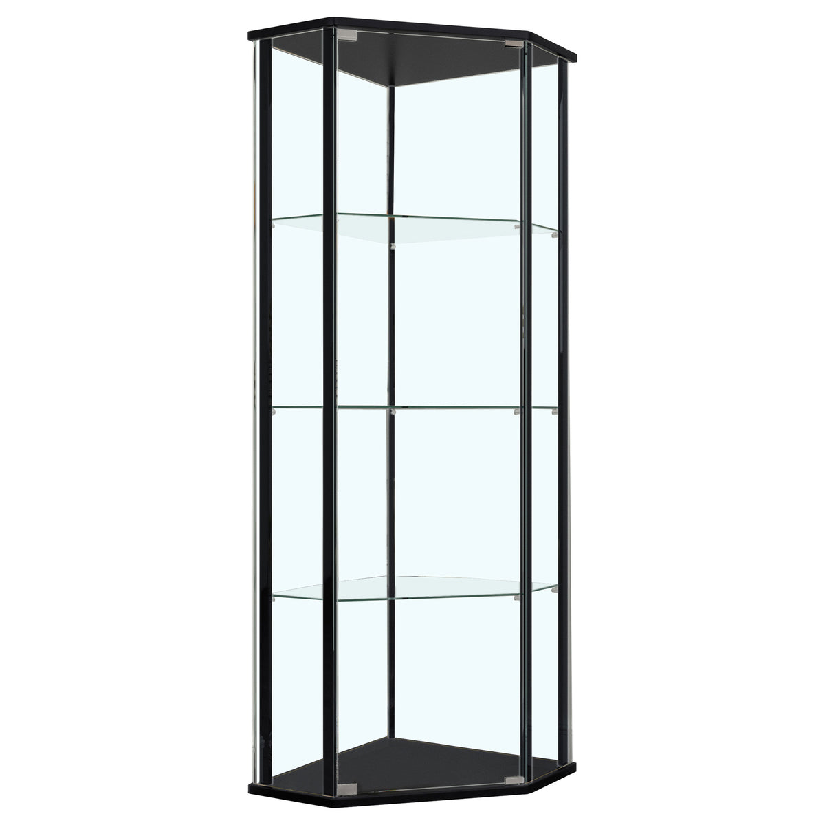 Orleans Furniture - Coaster - Zenobia 4-shelf Curio Cabinet Display Case Black - 953234