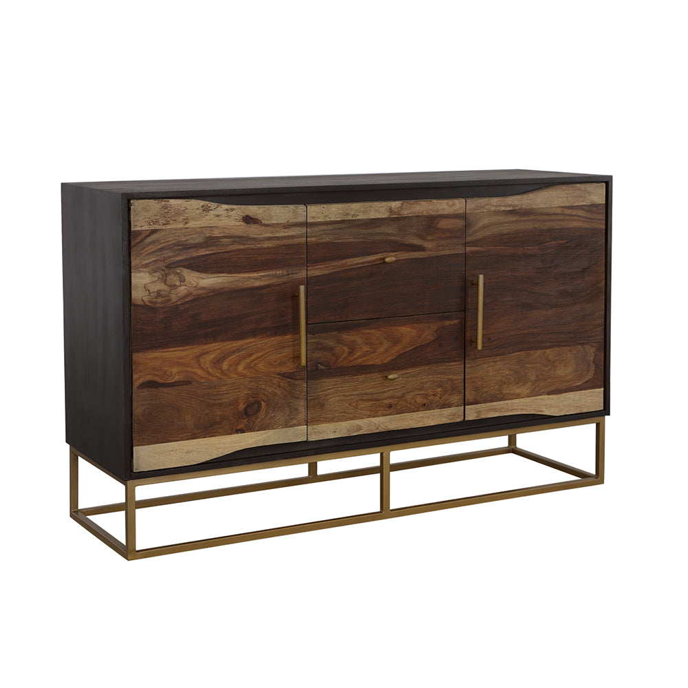 Orleans Furniture - Coaster - Zara 2-door 57-inch Wood Accent Storage Cabinet Black Walnut - 953466