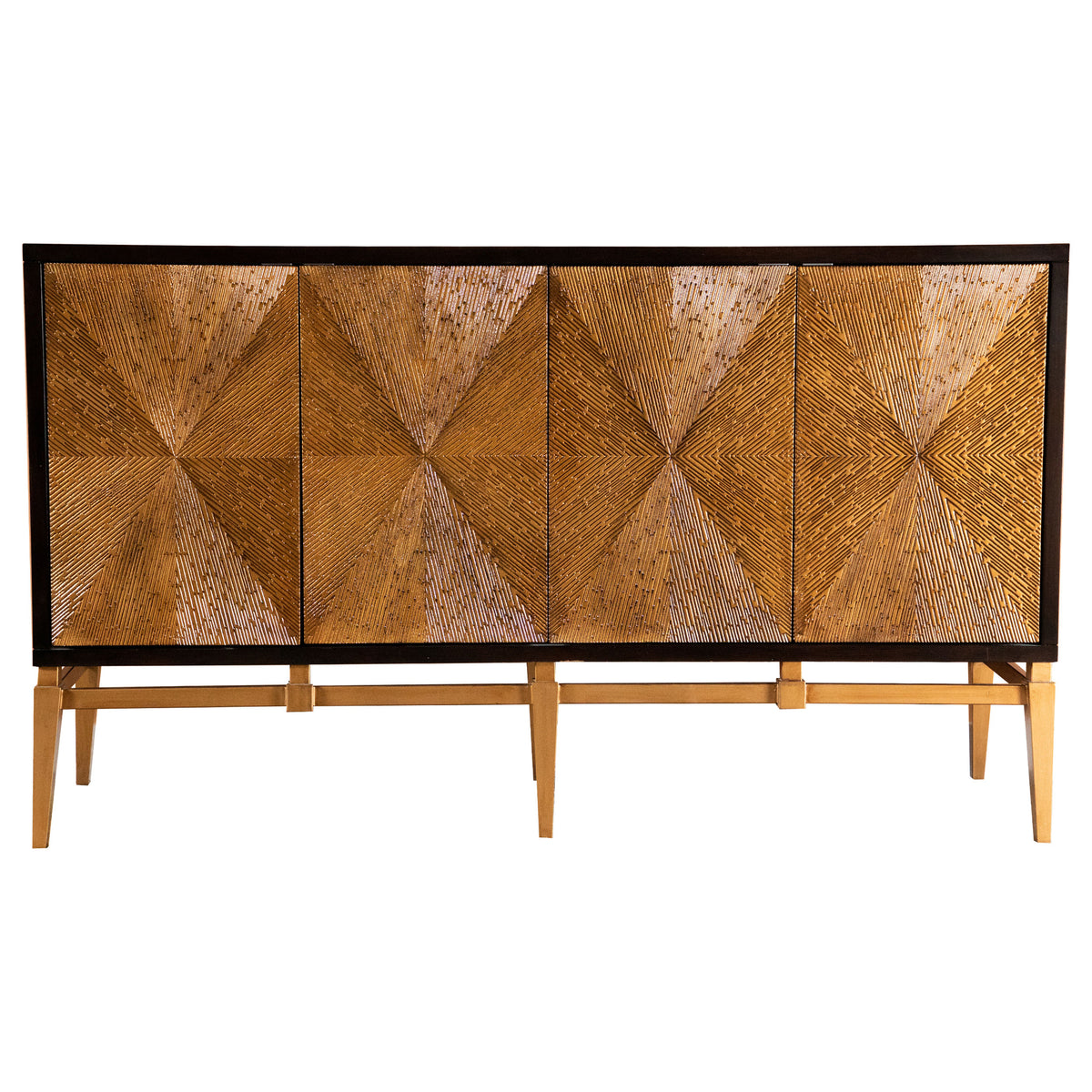 Orleans Furniture - Coaster - Zira 4-door Wood Parquet Storage Accent Cabinet Brown - 953497