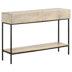 Orleans Furniture - Coaster - Rubeus 2-drawer Wood Entryway Console Table White Washed - 959541