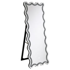 Orleans Furniture - Coaster - Brixey 24 x 63 Inch LED Lighting Standing Floor Mirror Black - 961473