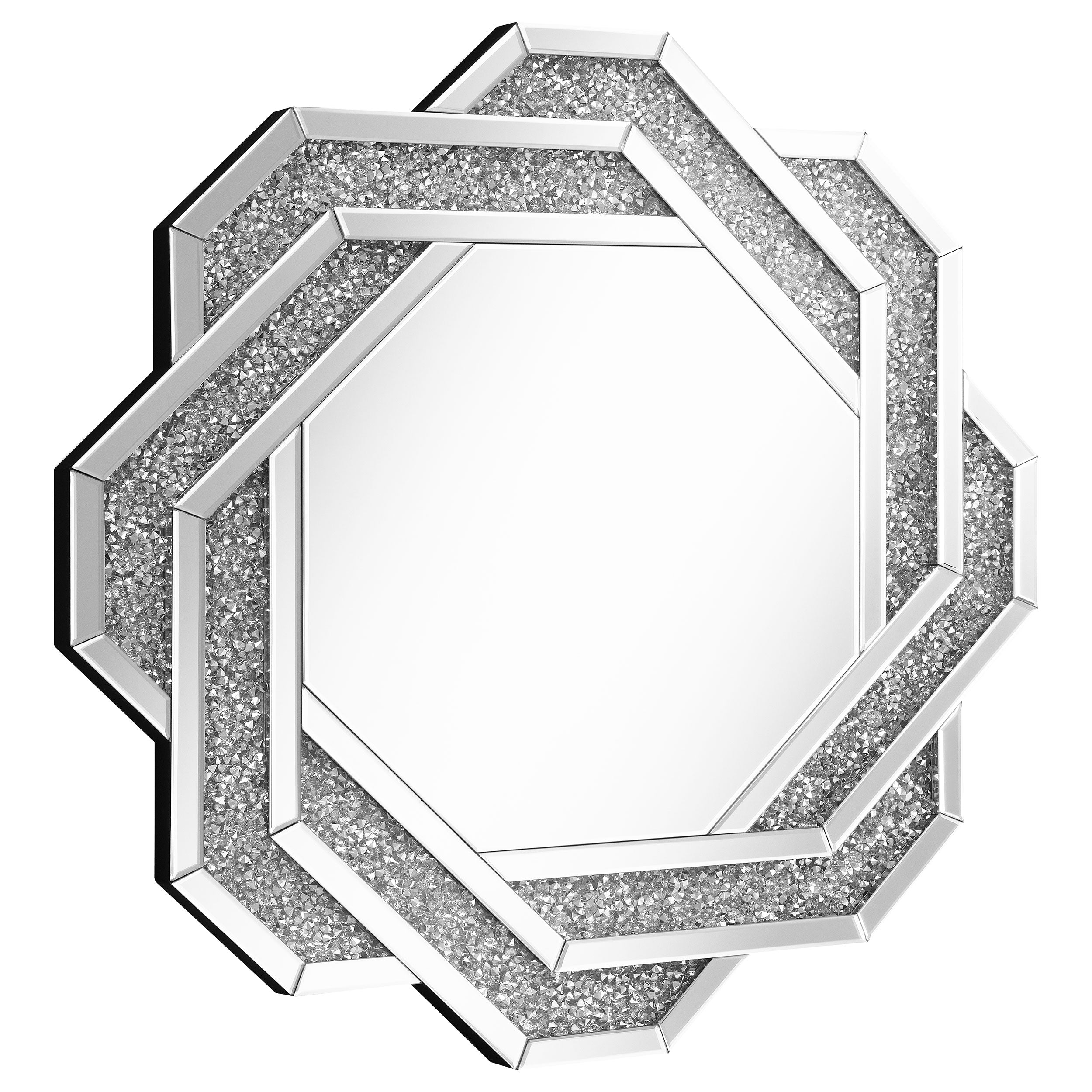 Orleans Furniture - Coaster - Mikayla 40 x 40 Inch Braided Frame Wall Mirror Silver - 961617