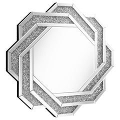 Orleans Furniture - Coaster - Mikayla 40 x 40 Inch Braided Frame Wall Mirror Silver - 961617