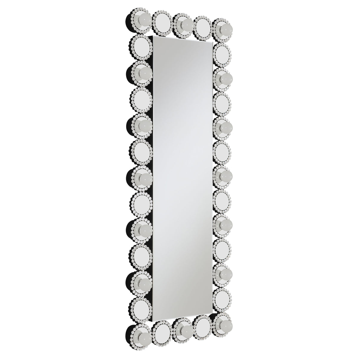 Orleans Furniture - Coaster - Aghes 24 x 62 Inch Wall Mirror with Lighting Silver - 961623