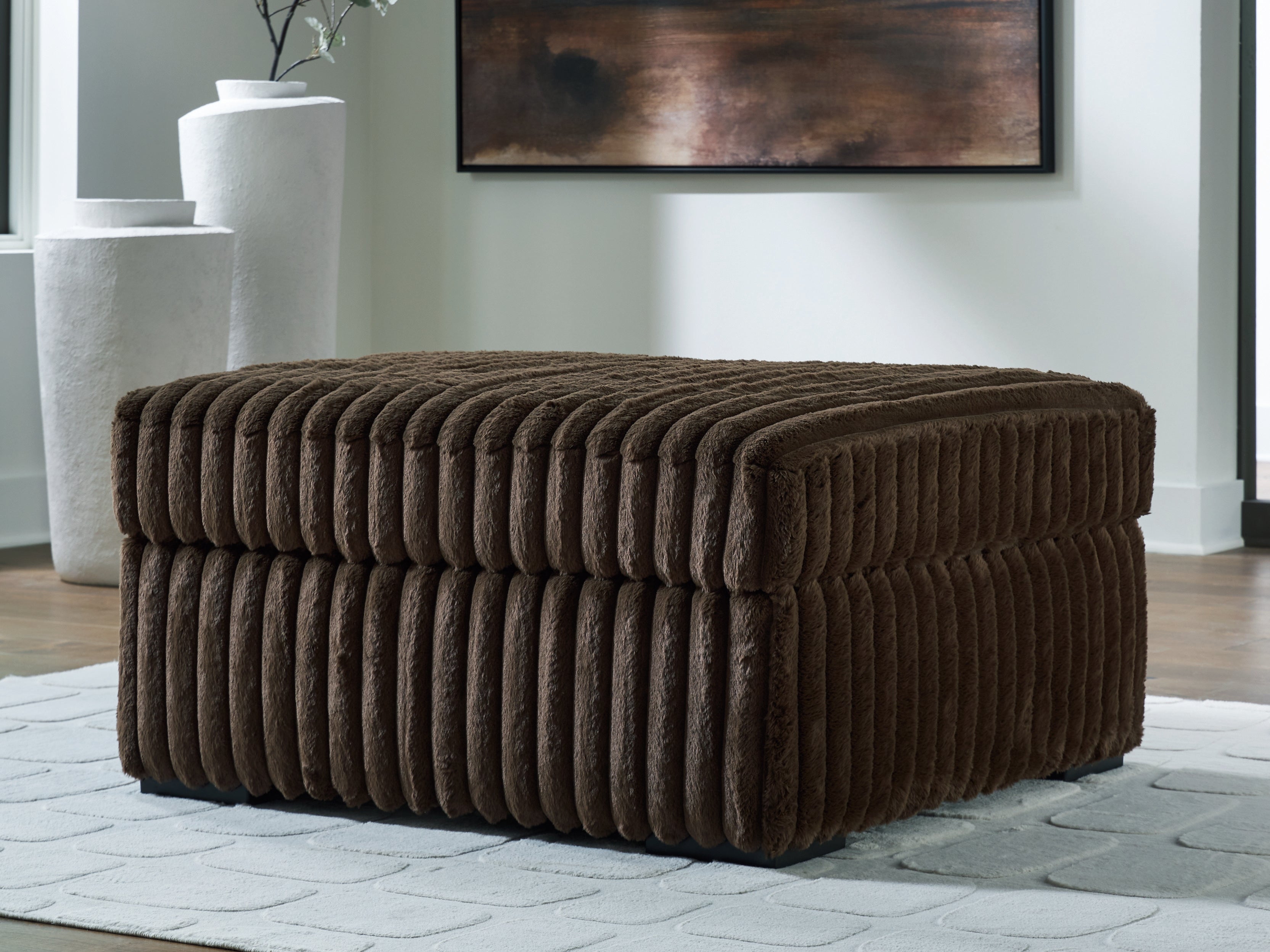 Orleans Furniture - Ashley Furniture - Midnight-Madness Living Room - Oversized Accent Ottoman / Chocolate - 9810408