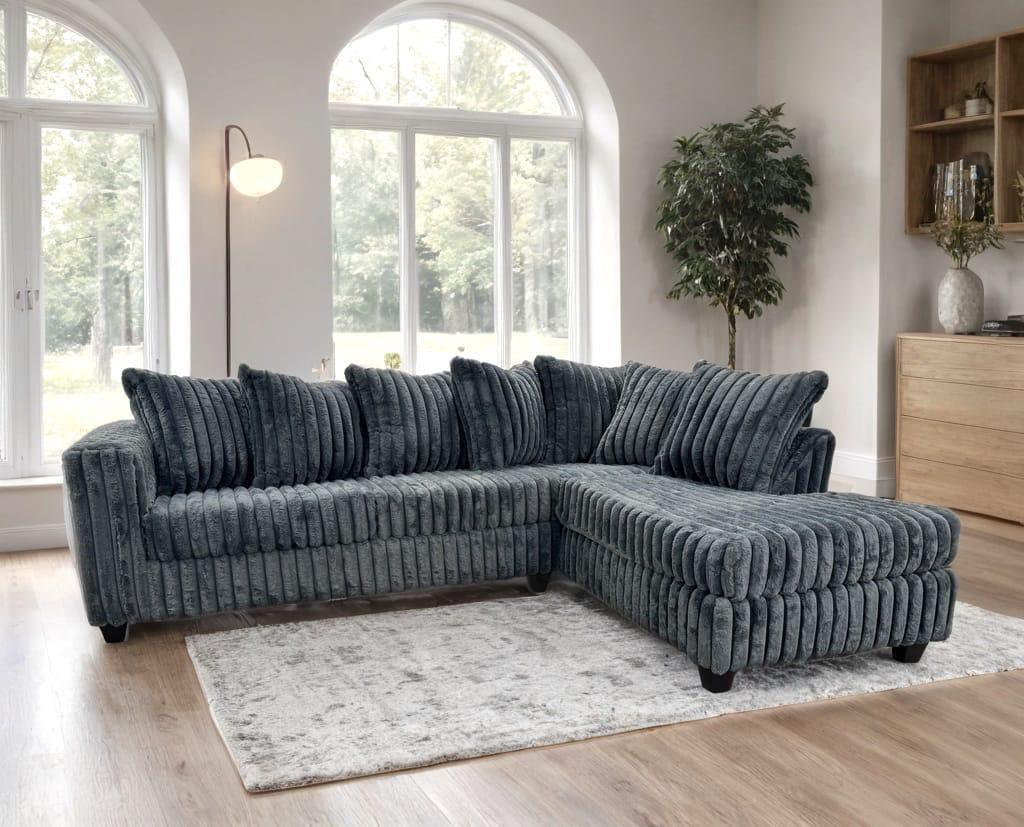 Midnight 2 Piece Sectional Black