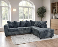 Midnight 2 Piece Sectional Black