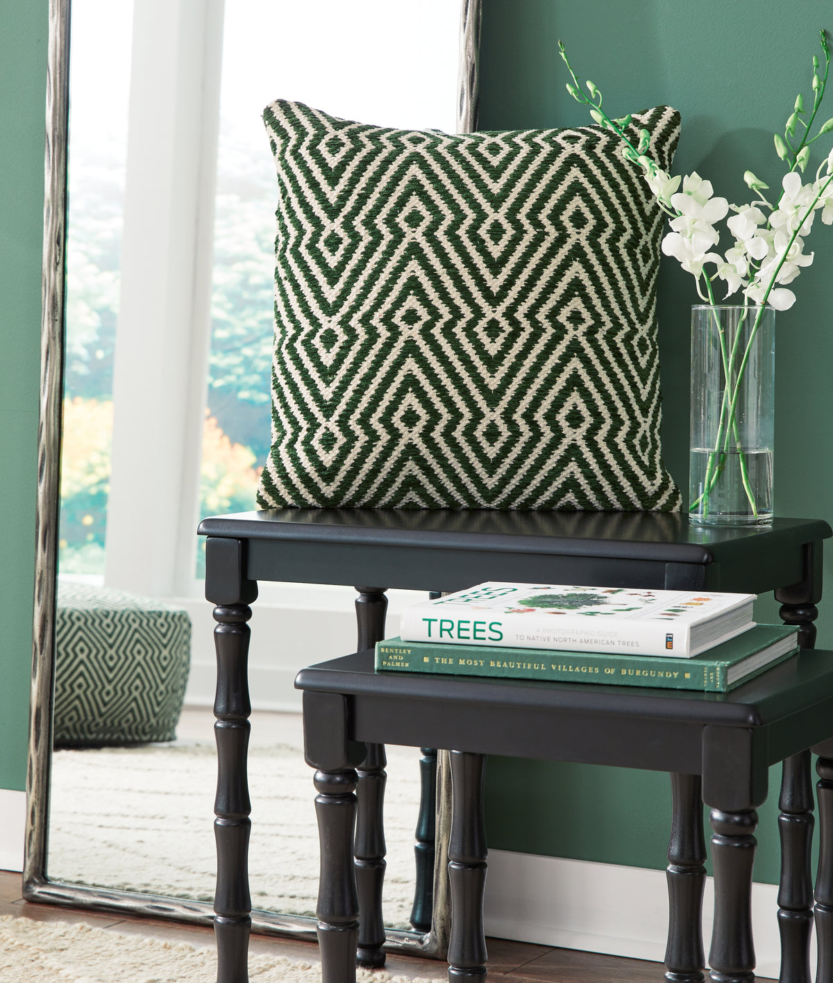 Orleans Furniture - Ashley Furniture - Digover Pillows - Pillow (4/CS) / Green/Ivory - A1001036