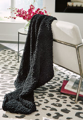 Orleans Furniture - Ashley Furniture - Chaddon Throw (Set of 3) - Throw (3/CS) / Black - A1001061