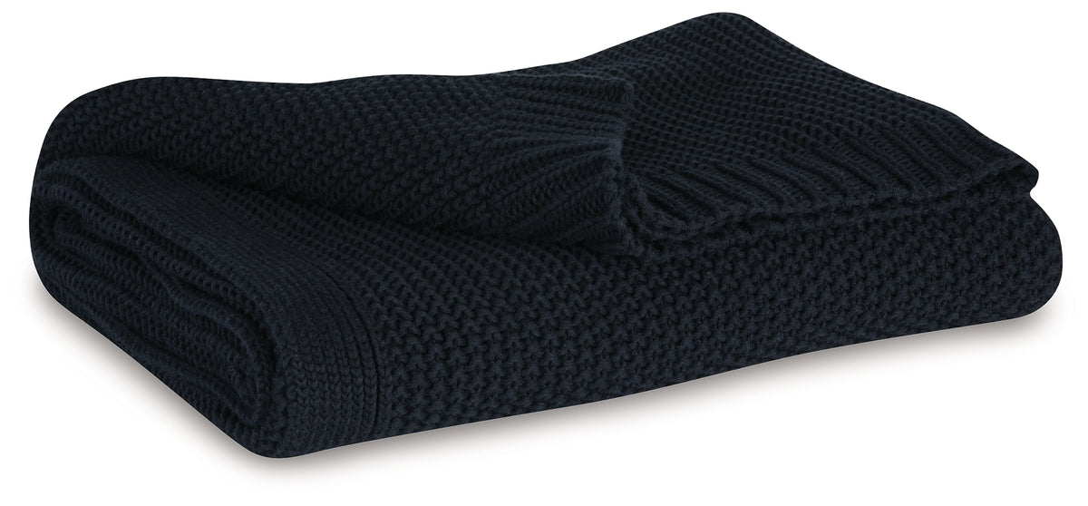 Orleans Furniture - Ashley Furniture - Gayelery Throw (Set of 3) - Throw (3/CS) / Black - A1001086