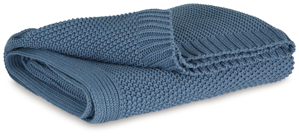 Orleans Furniture - Ashley Furniture - Gayelery Throw (Set of 3) - Throw (3/CS) / Blue - A1001087