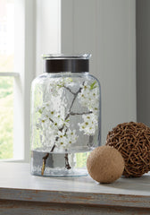 Orleans Furniture - Ashley Furniture - Lukasvale Vase - Vase / Clear/Pewter Finish - A2000585