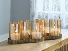 Orleans Furniture - Ashley Furniture - Evereton Candle Holder - Candle Holder / Antique Gold Finish - A2000856