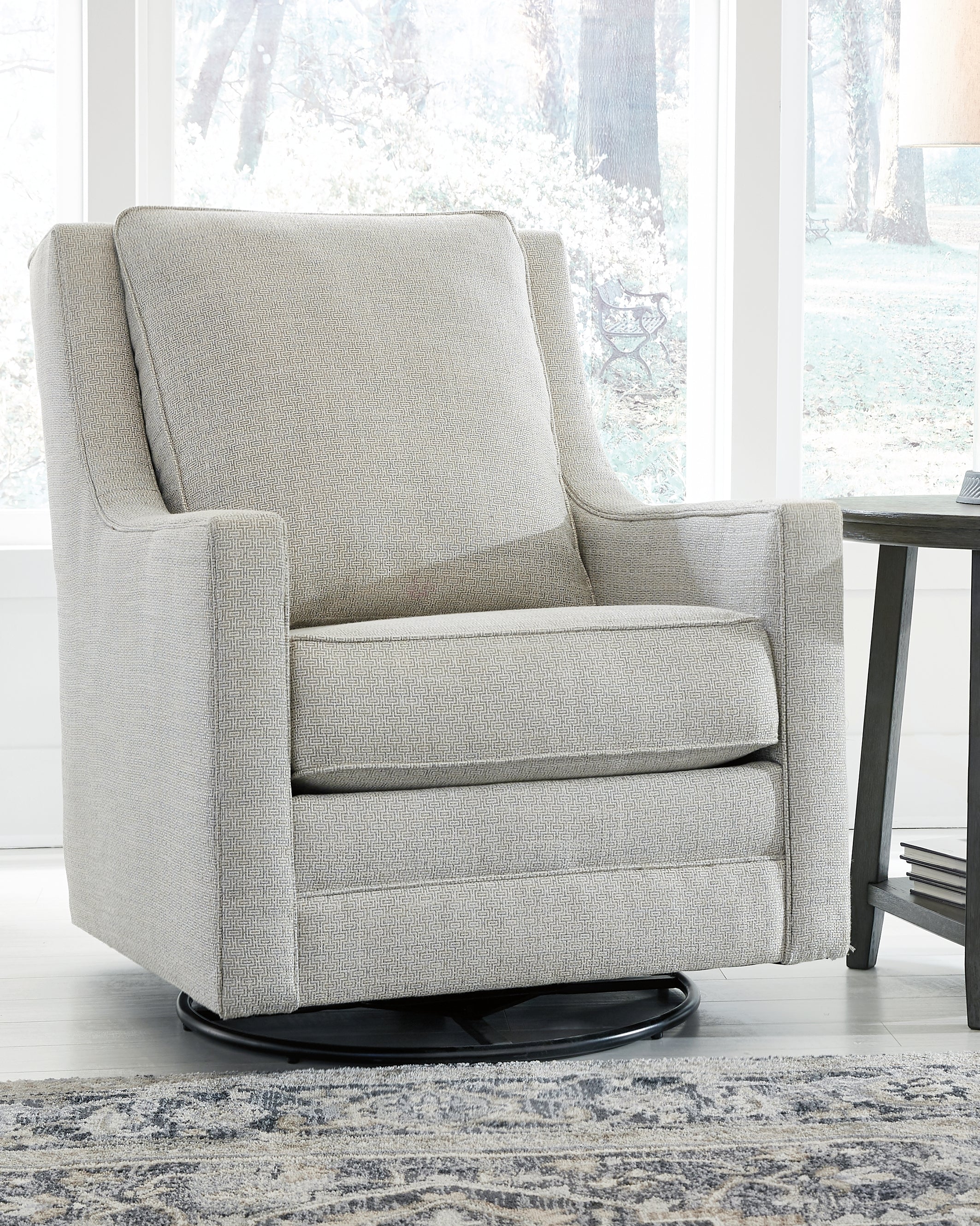Orleans Furniture - Ashley Furniture - Kambria Swivel Glider Accent Chair - Swivel Glider Accent Chair / Frost - A3000206