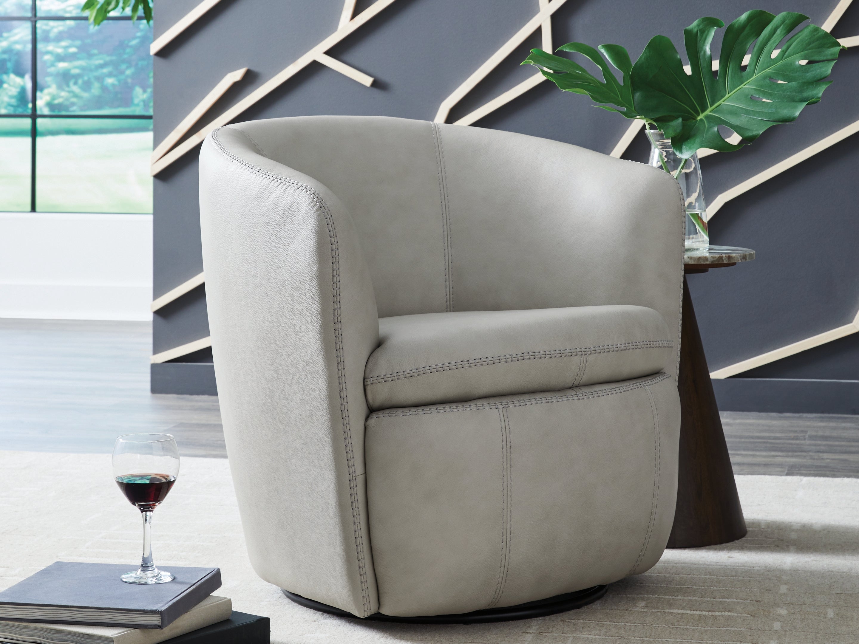 Orleans Furniture - Ashley Furniture - Kierreys Swivel Accent Chair - Swivel Accent Chair / Bone - A3000703