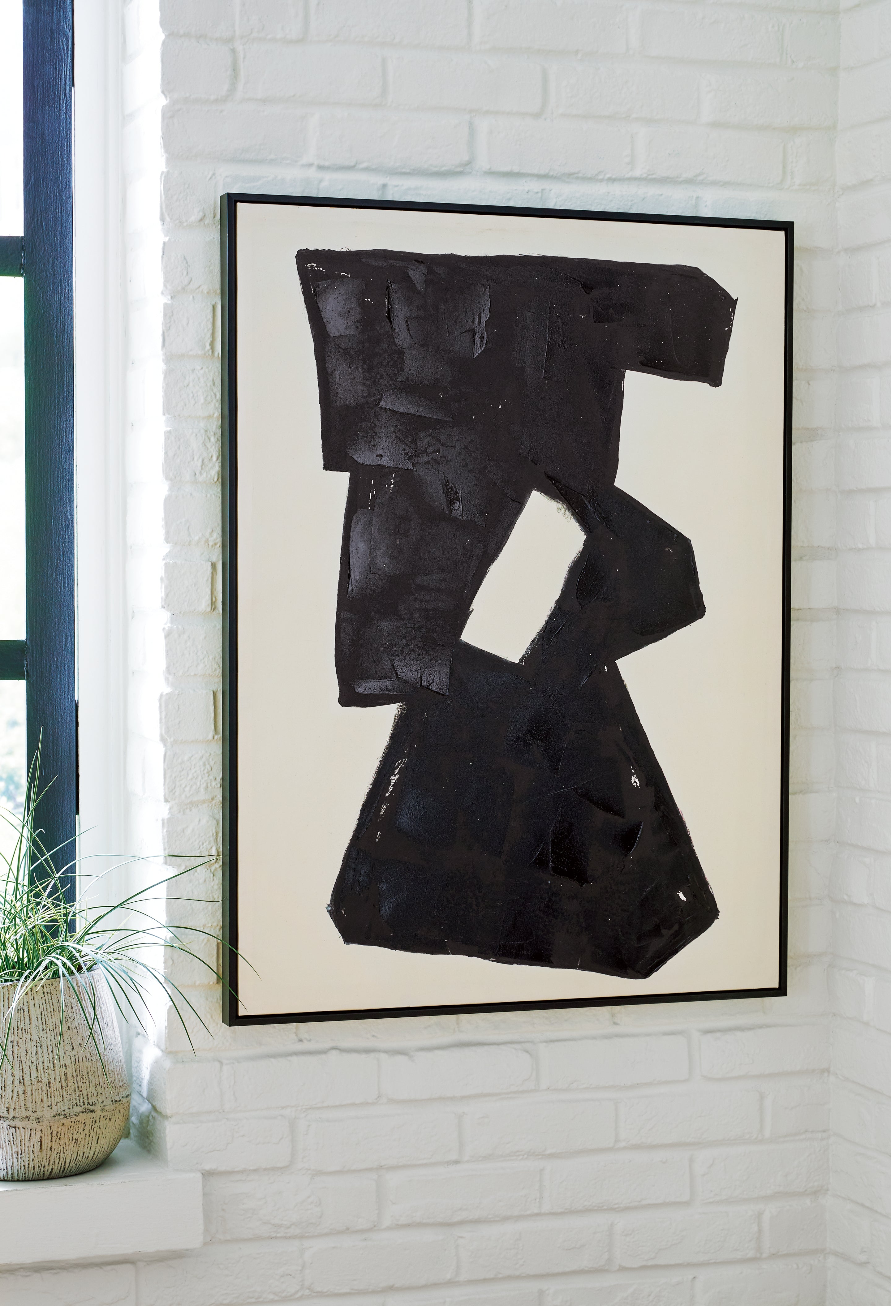 Orleans Furniture - Ashley Furniture - Garviery Wall Decor - Wall Art / Black/Cream - A8000385