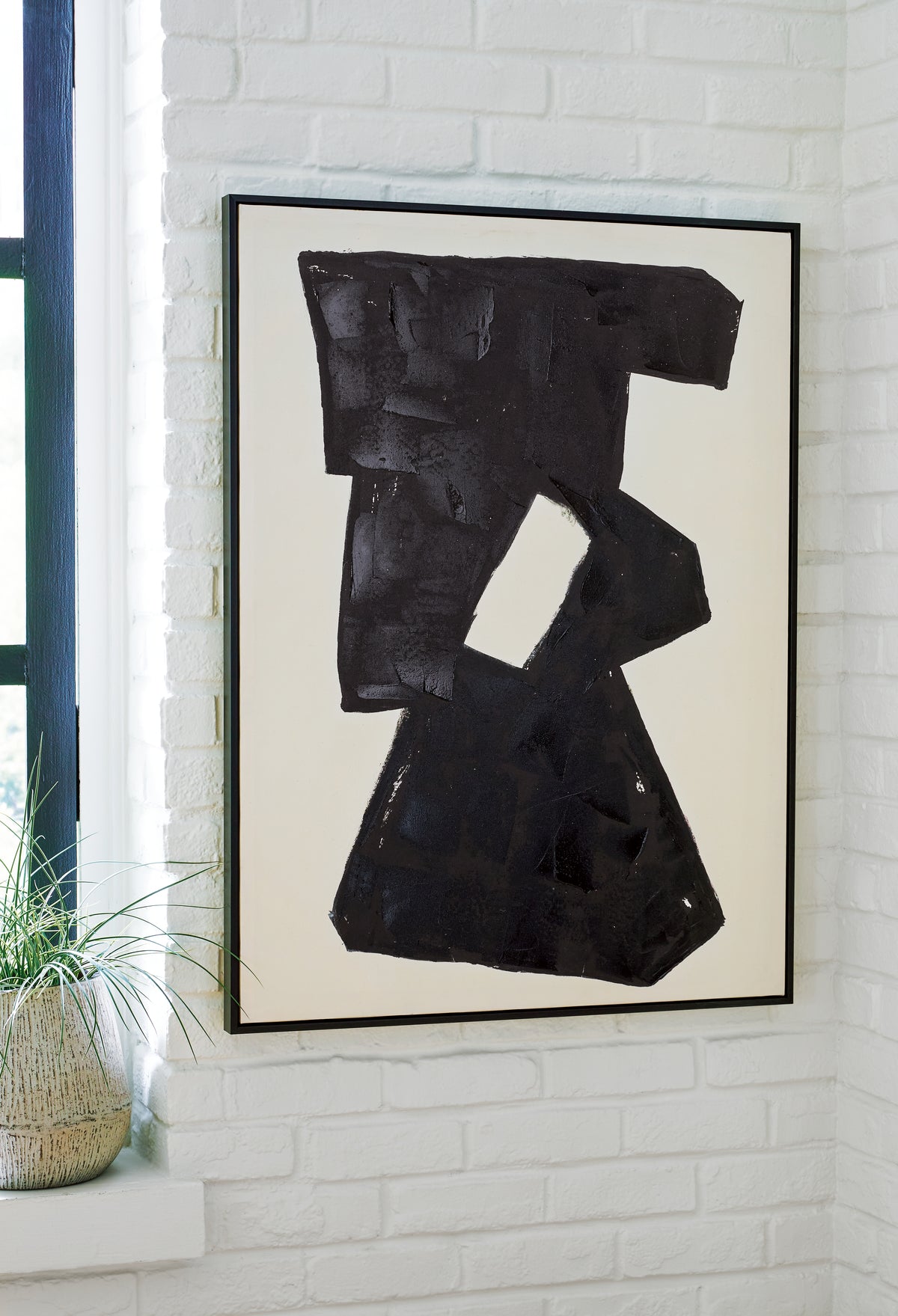 Orleans Furniture - Ashley Furniture - Garviery Wall Decor - Wall Art / Black/Cream - A8000385