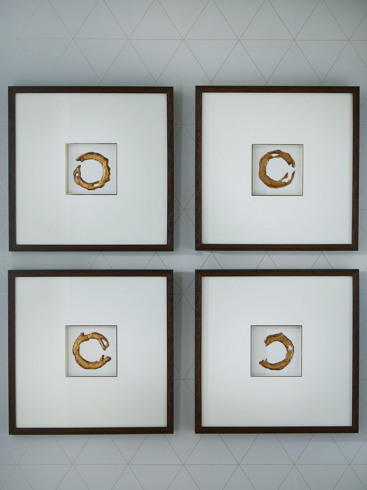 Orleans Furniture - Ashley Furniture - Dallbourne Wall Decor - Wall Art Set (4/CN) / White/Gold Finish - A8000491