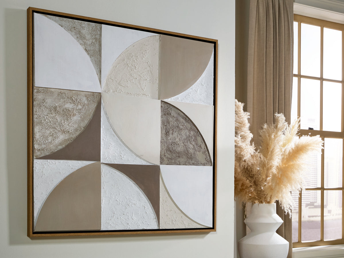 Orleans Furniture - Ashley Furniture - Harelman Wall Decor - Wall Art / Tan/Taupe/White - A8000502