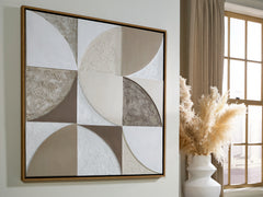 Orleans Furniture - Ashley Furniture - Harelman Wall Decor - Wall Art / Tan/Taupe/White - A8000502