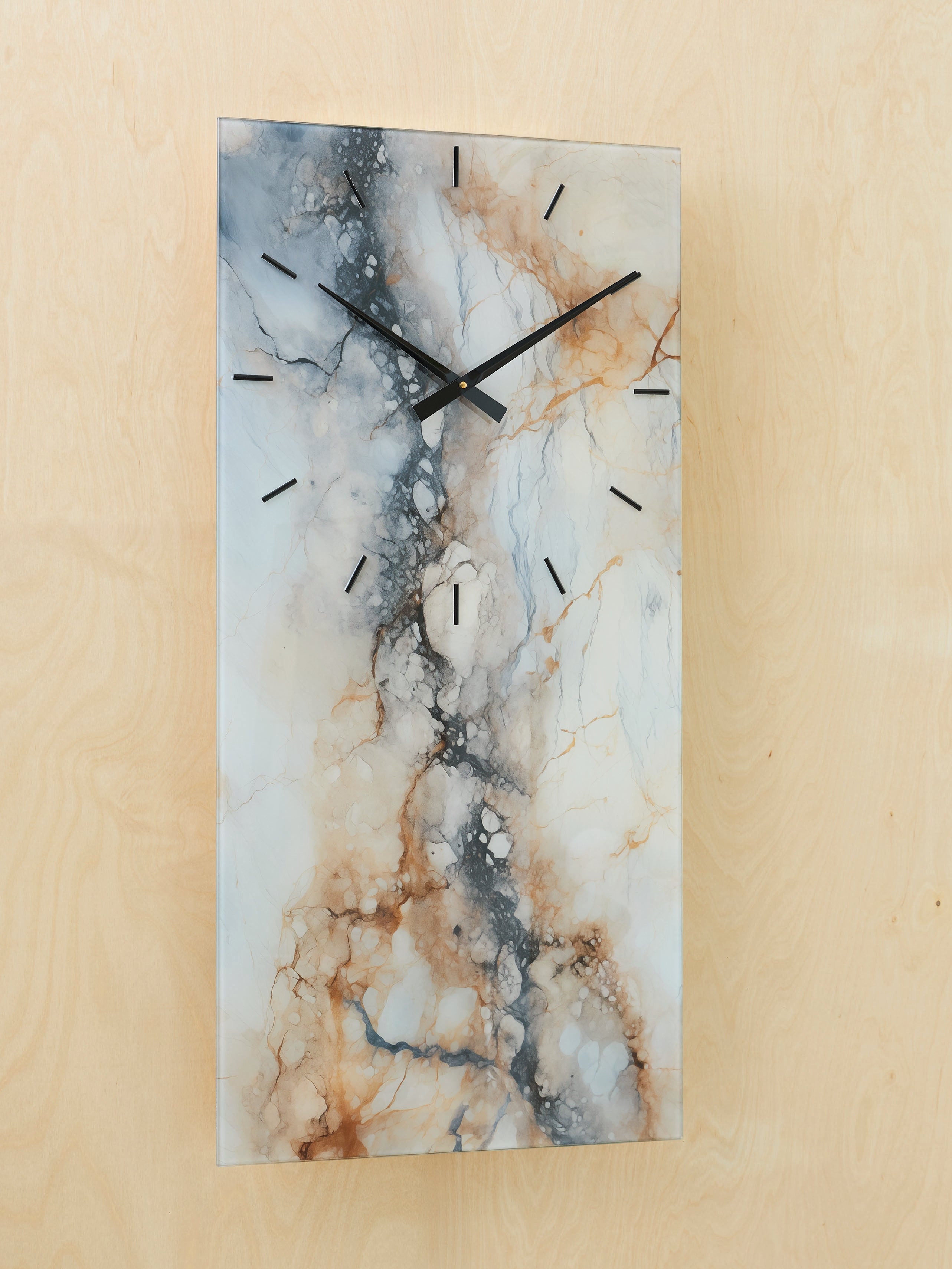 Orleans Furniture - Ashley Furniture - Teague Wall Decor - Wall Clock / Brown/Gray/Ivory - A8010432