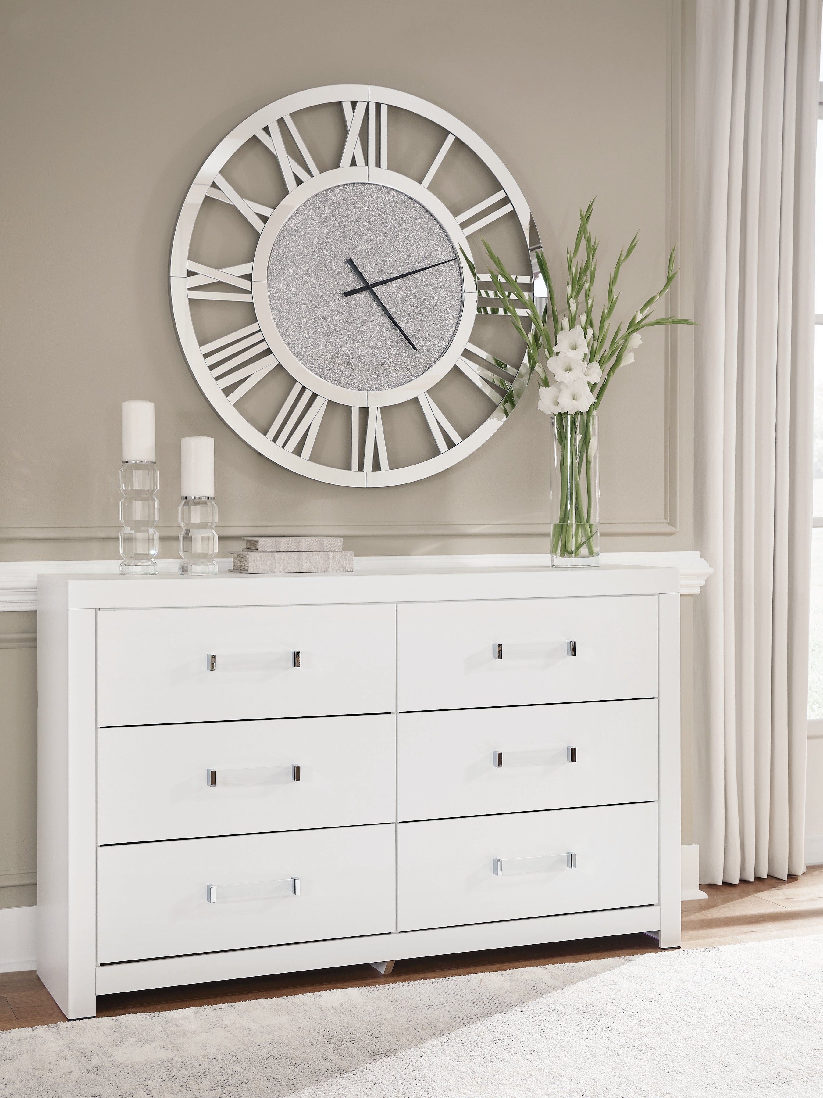 Orleans Furniture - Ashley Furniture - Maeling Bedroom - Six Drawer Dresser / White - PCB1119-31