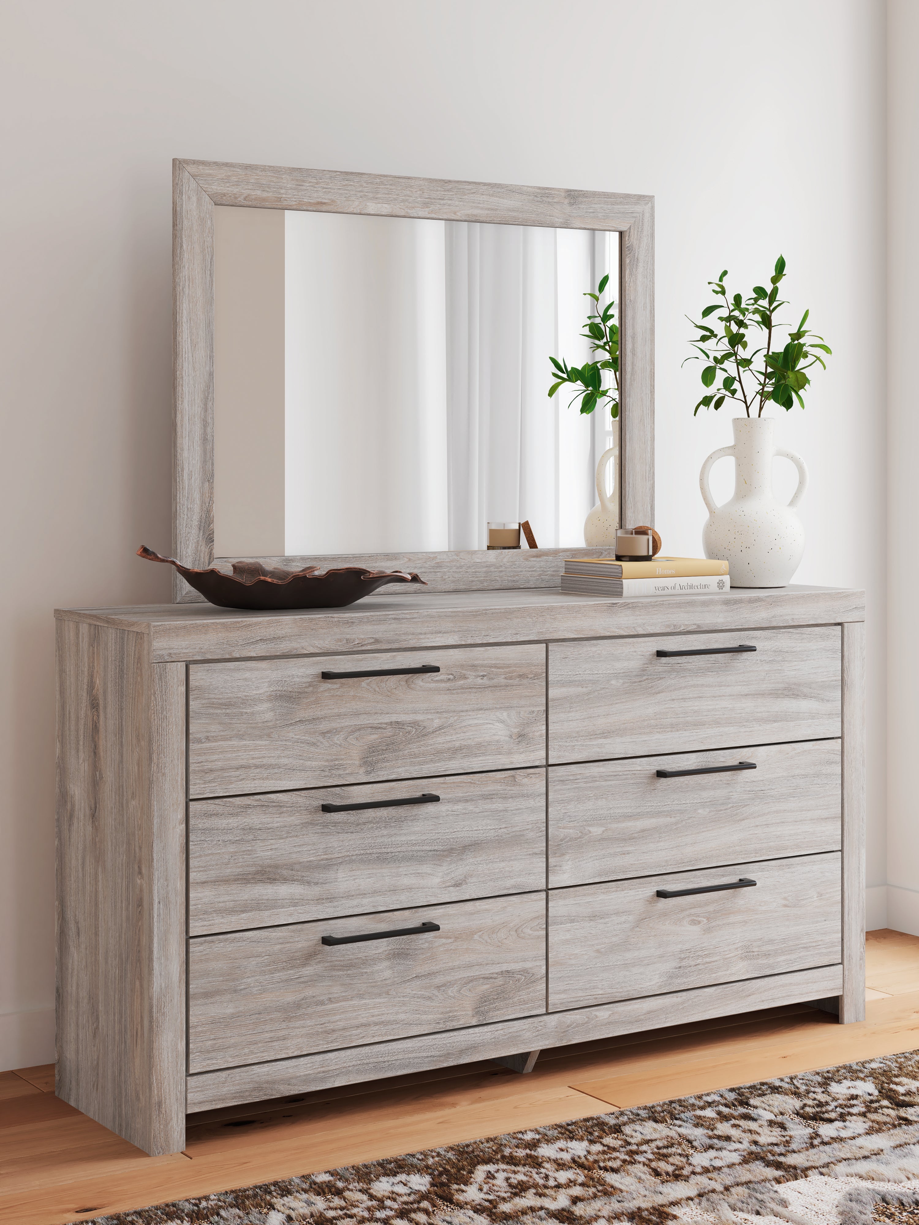 Orleans Furniture - Ashley Furniture - Broachmyn Bedroom - Dresser and Mirror / Gray - PCB1120B1