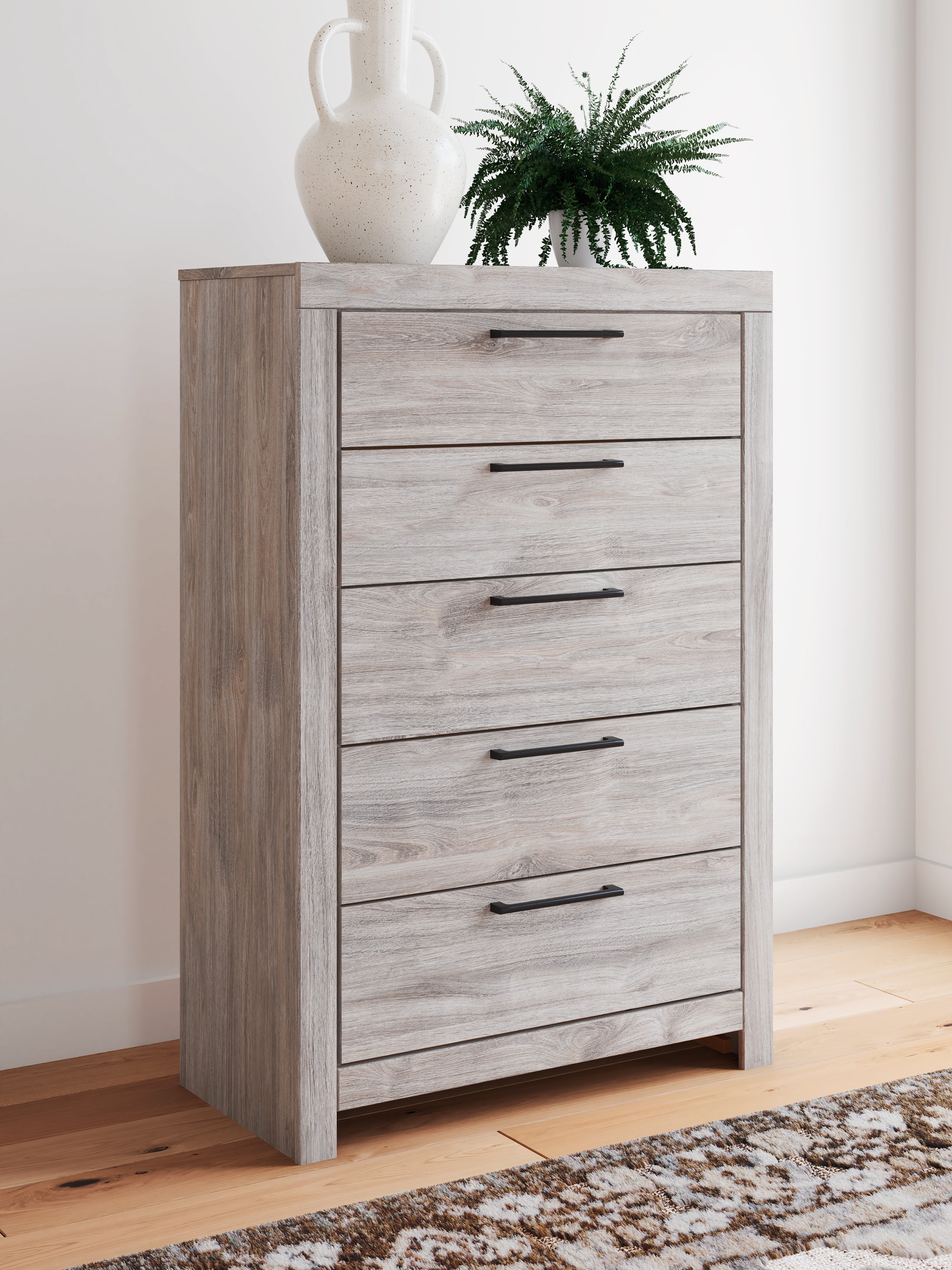Orleans Furniture - Ashley Furniture - Broachmyn Bedroom - Five Drawer Chest / Gray - PCB1120-46