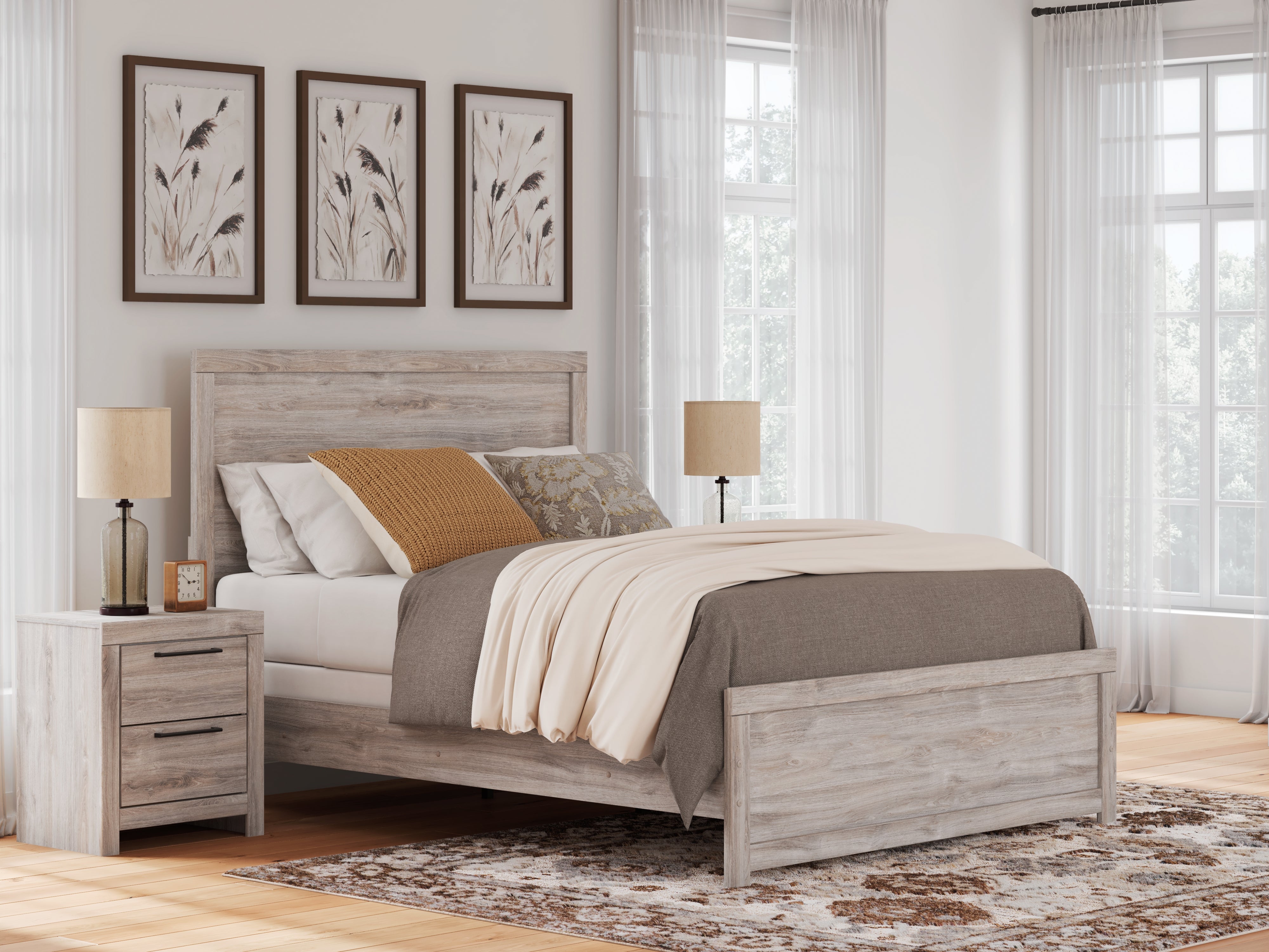 Orleans Furniture - Ashley Furniture - Broachmyn Bedroom - Queen Panel Bed / Gray - PCB1120B2