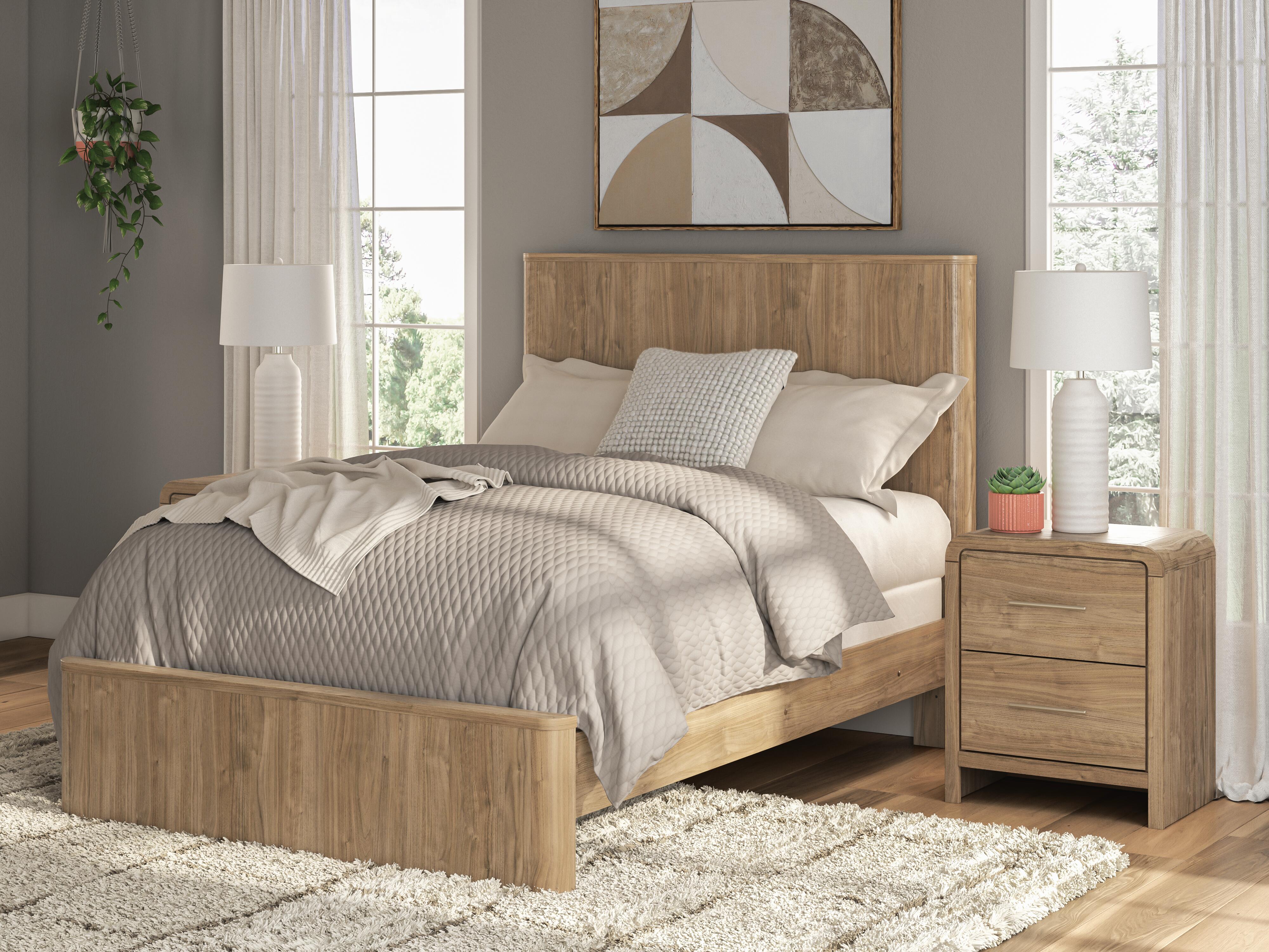 Orleans Furniture - Ashley Furniture - Gramburg Bedroom - Full Panel Bed / Warm Natural Brown - PCB1121B3