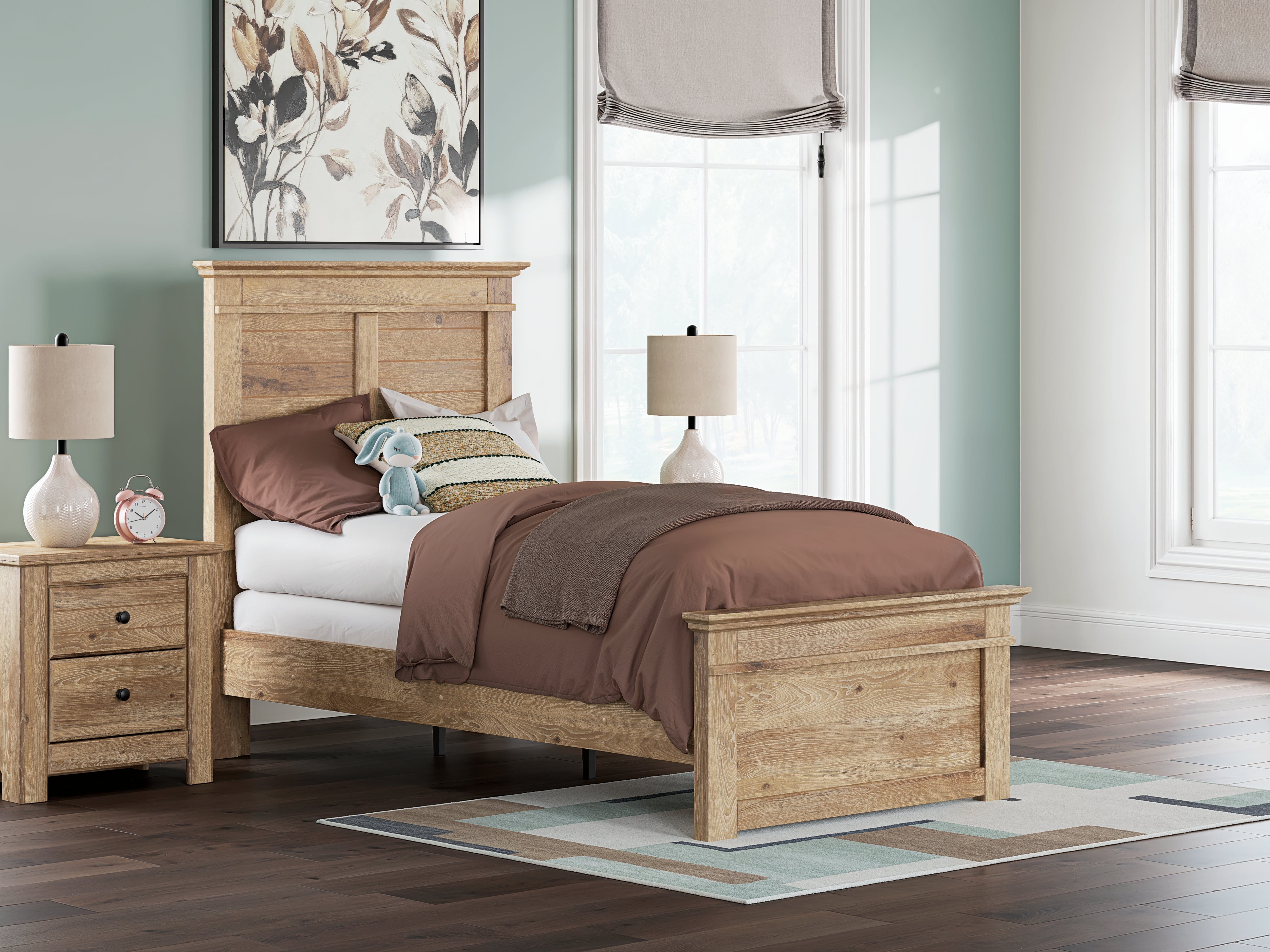 Orleans Furniture - Ashley Furniture - Makidern Bedroom - Twin Panel Bed / Tan - PCB1170B18