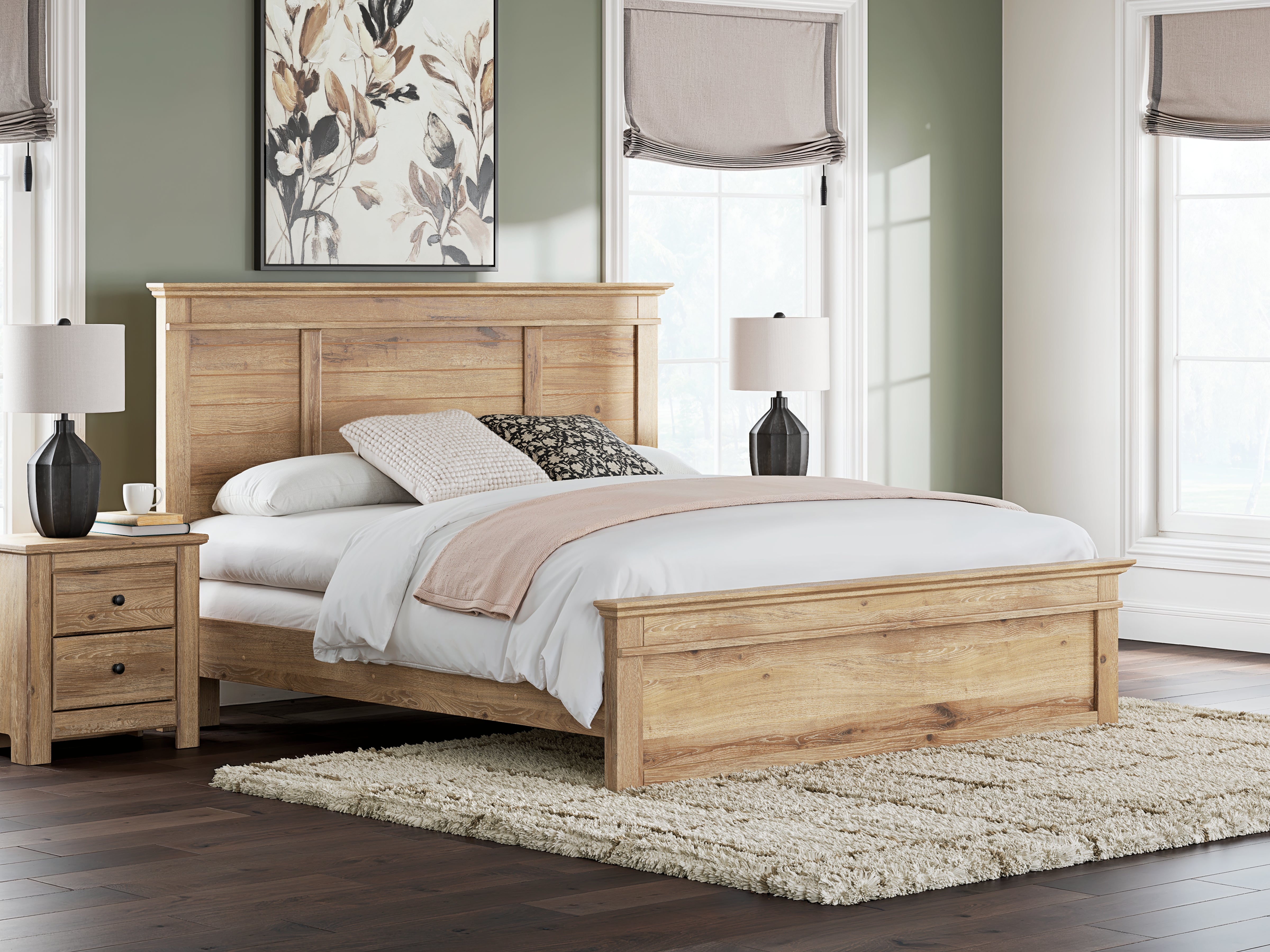 Orleans Furniture - Ashley Furniture - Makidern Bedroom - King Panel Bed / Tan - PCB1170B12