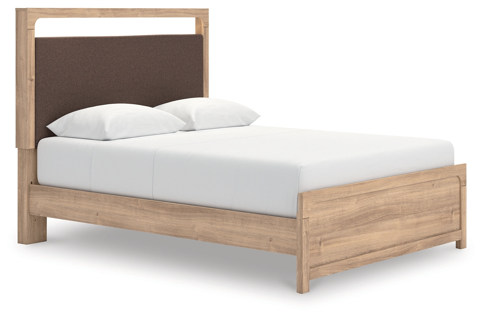 Orleans Furniture - Ashley Furniture - Kinlanni Bedroom - Queen Upholstered Platform Bed / Tan - PCB1360B10