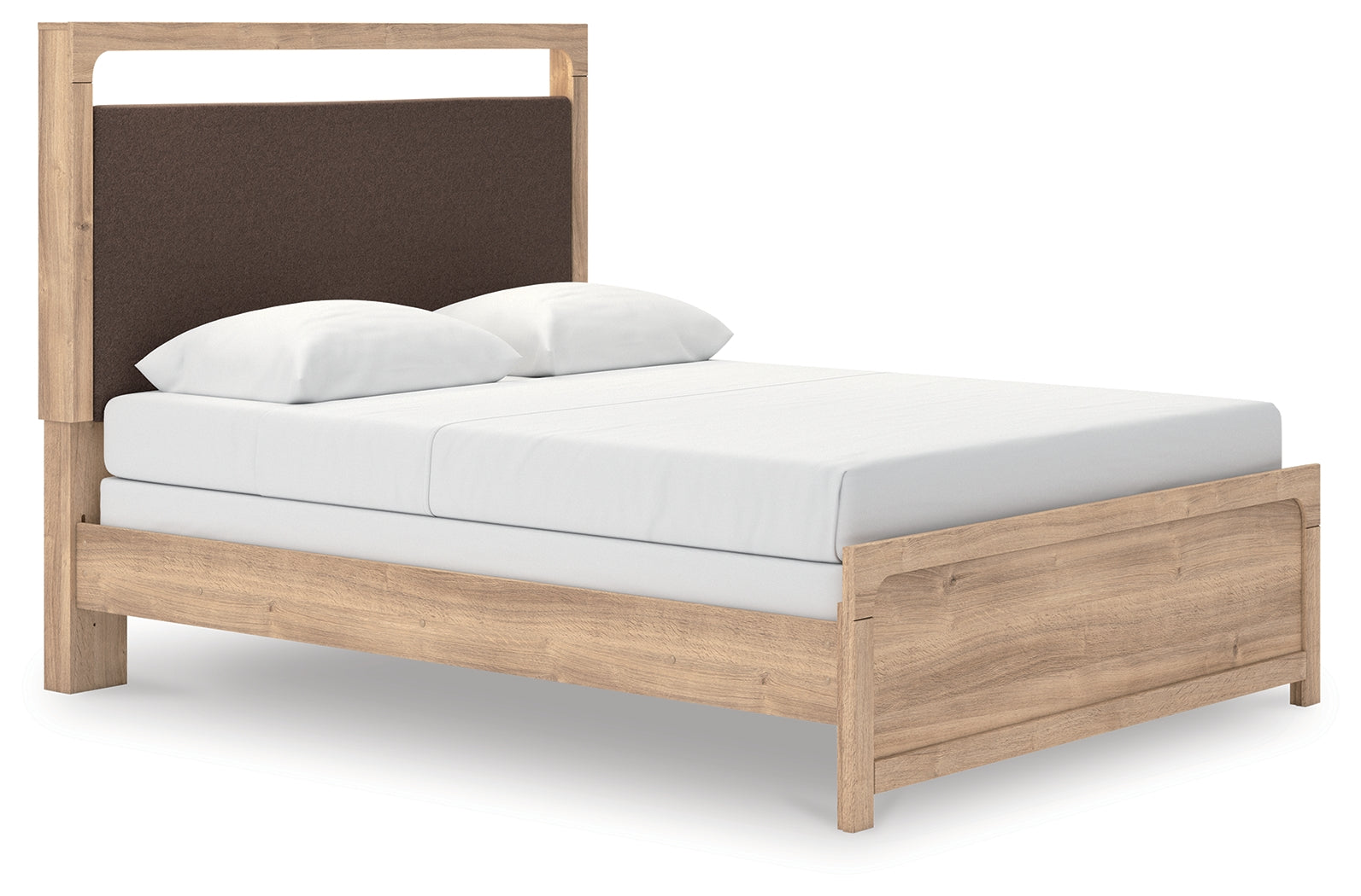 Orleans Furniture - Ashley Furniture - Kinlanni Bedroom - Queen Upholstered Panel Bed / Tan - PCB1360B4
