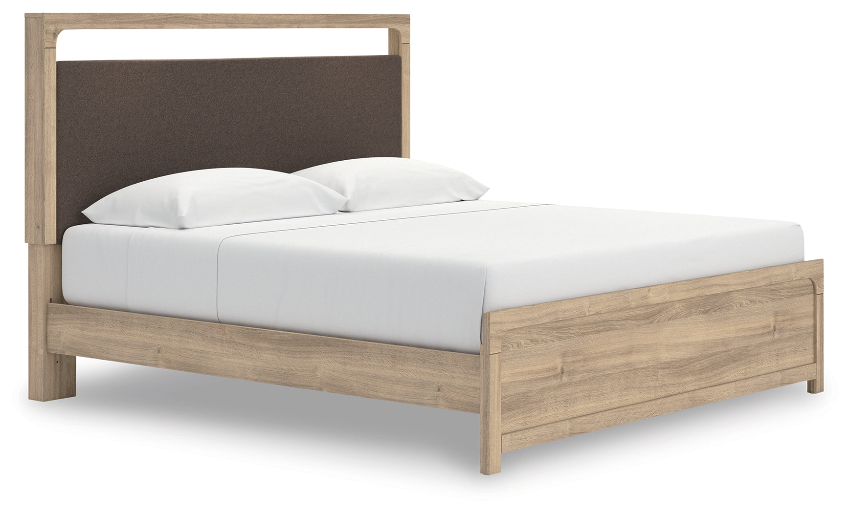 Orleans Furniture - Ashley Furniture - Kinlanni Bedroom - King Upholstered Platform Bed / Tan - PCB1360B16
