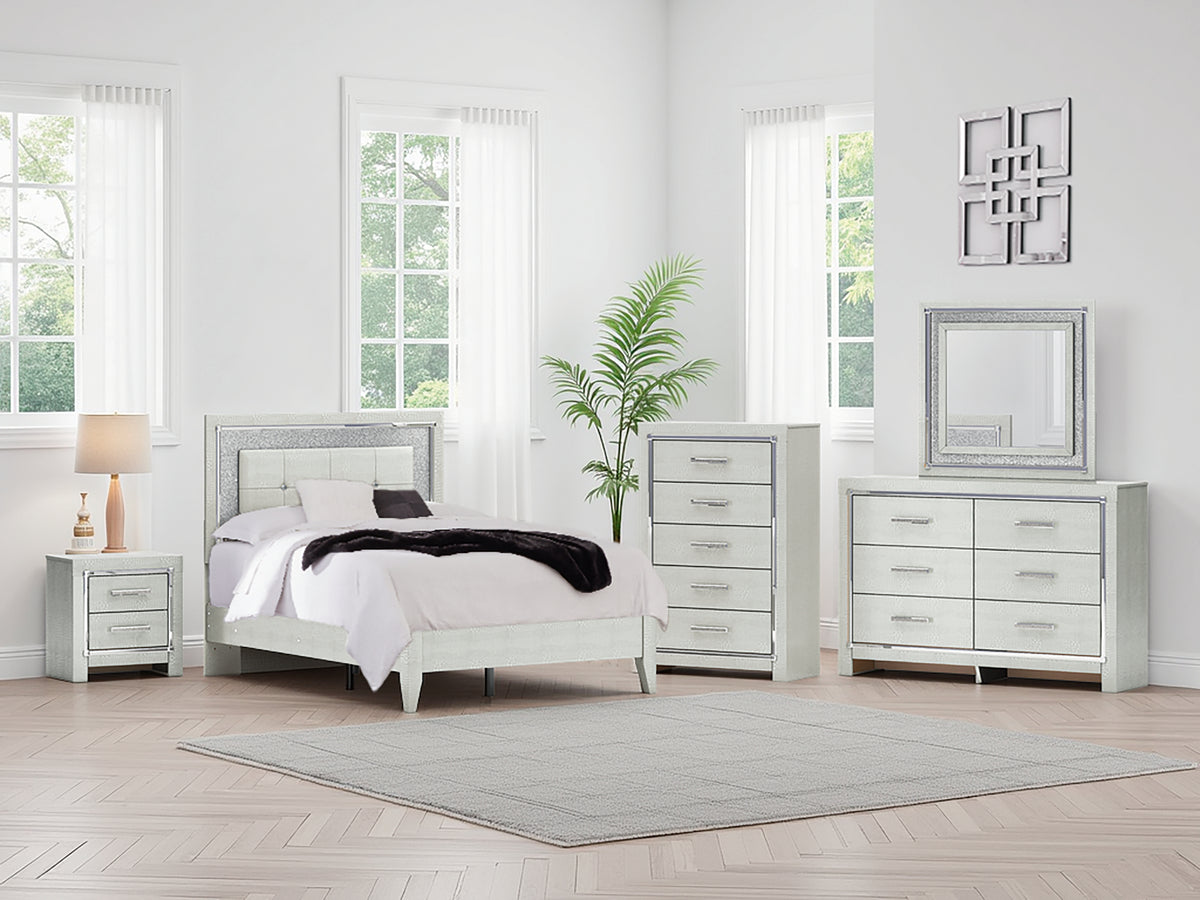 Orleans Furniture - Ashley Furniture - Zyniden Bedroom - Six Drawer Dresser / Silver - B2114-31