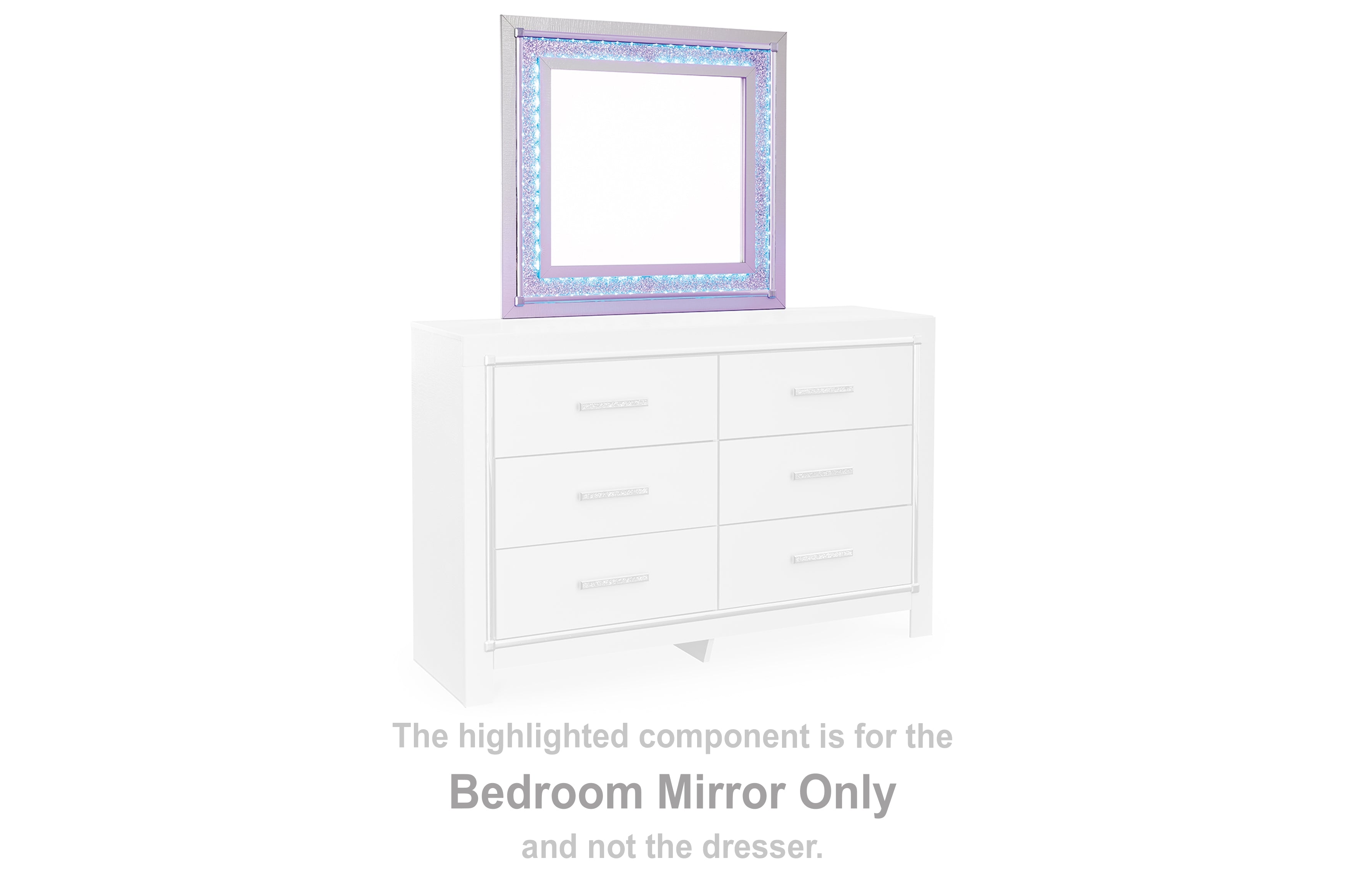 Orleans Furniture - Ashley Furniture - Zyniden Bedroom - Bedroom Mirror / Silver - B2114-36