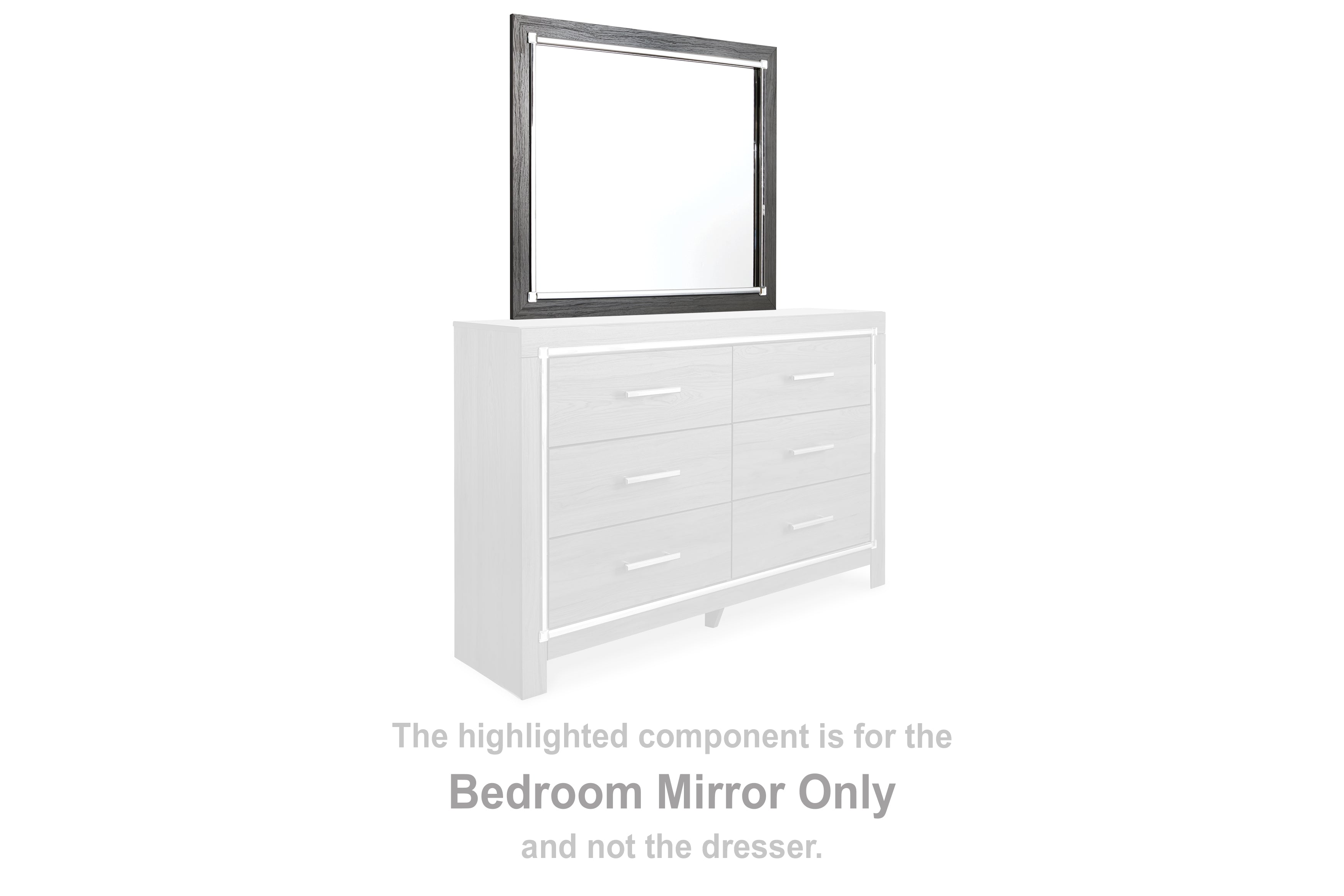 Orleans Furniture - Ashley Furniture - Lodanna Bedroom - Bedroom Mirror / Gray - B214-36