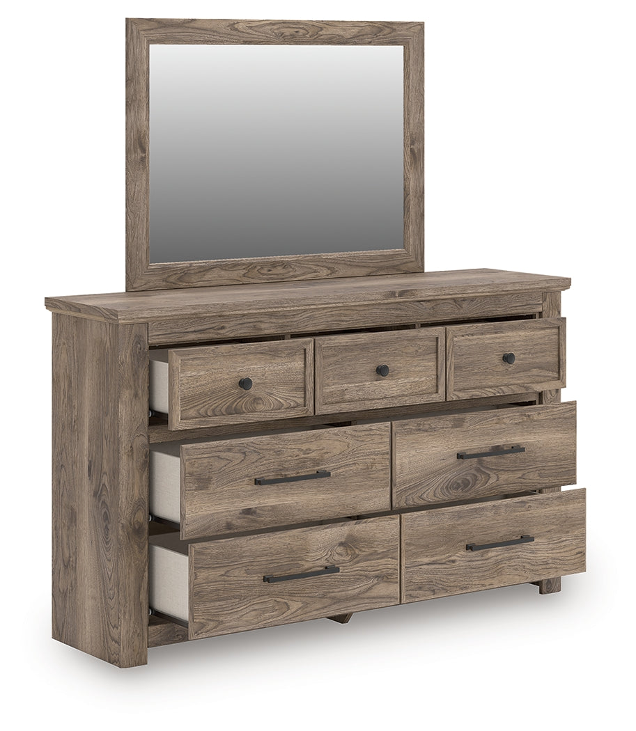 Orleans Furniture - Ashley Furniture - Rusticott Bedroom - Dresser and Mirror / Brown - PCB2260B1