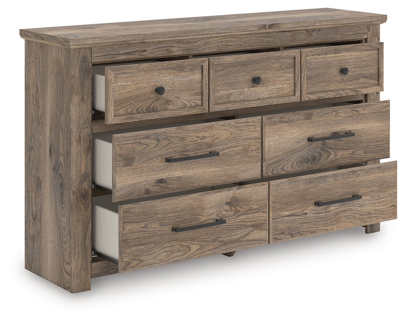 Orleans Furniture - Ashley Furniture - Rusticott Bedroom - Seven Drawer Dresser / Brown - PCB2260-31